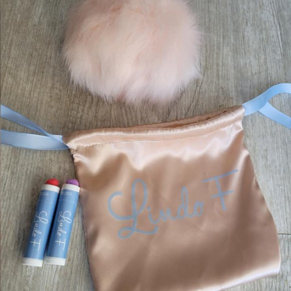 Pink Faux Fox Fur Snap-on POM POM for Toques. LARGE LUXURY 4"+ size - Picture 2 of 7